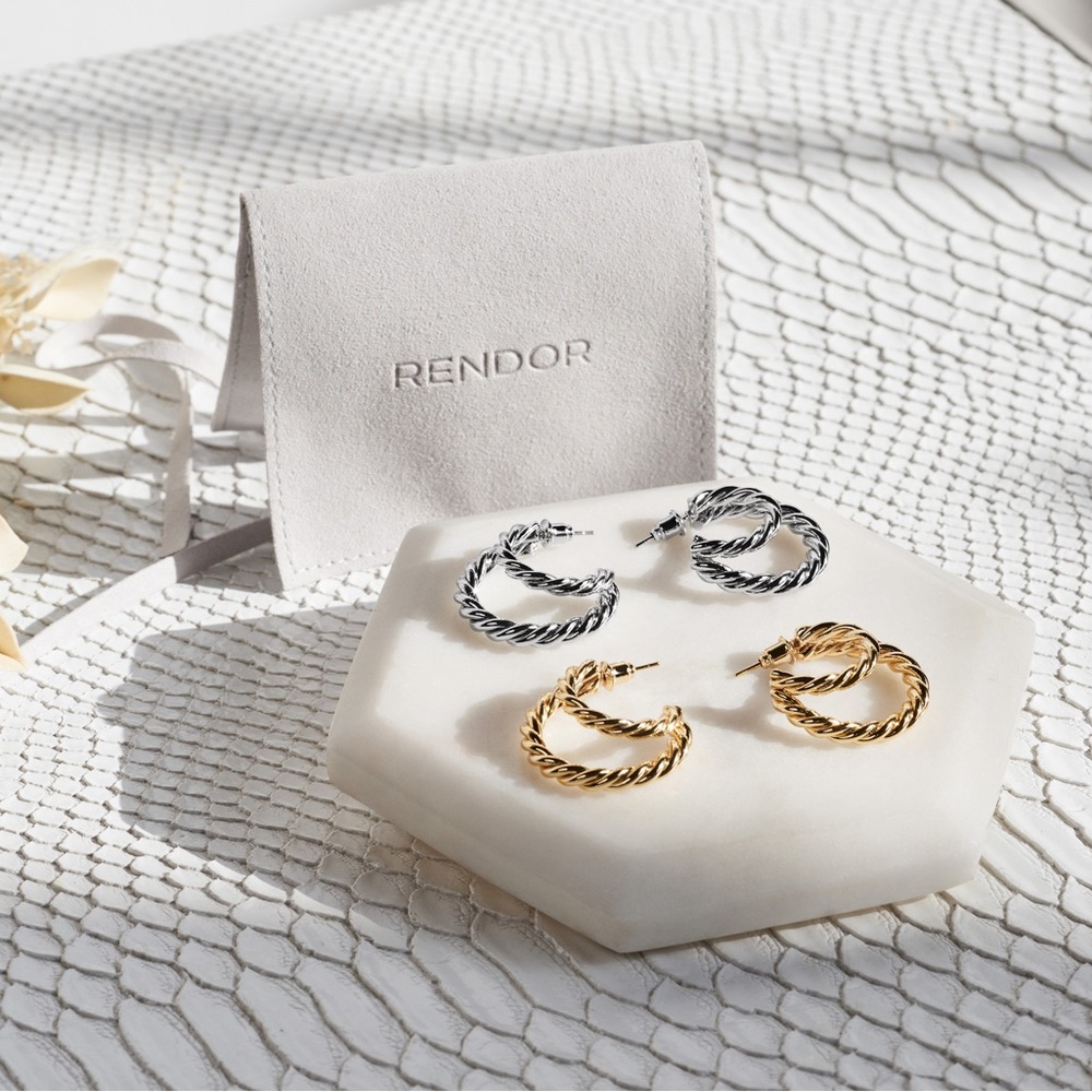 Rendor Victoria Earrings in Yellow